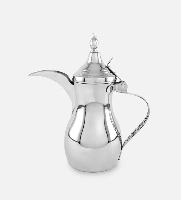 Afiya Dallah (Silver) - Sample Kashida Design