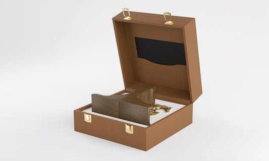 Set of two luxury bookends in the shape of an arabian horse covered with Arabic calligraphy designed by Kashida