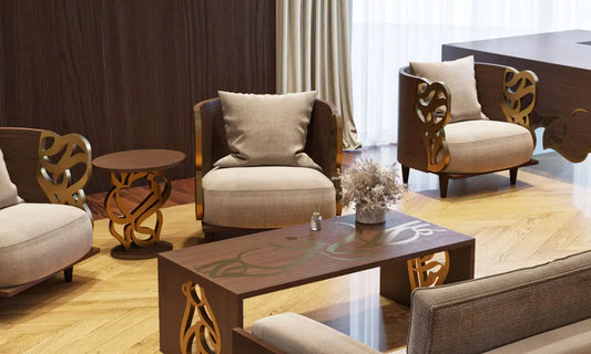 High-end bespoke furniture for Dubai Jumeirah villa designed by Kashida
