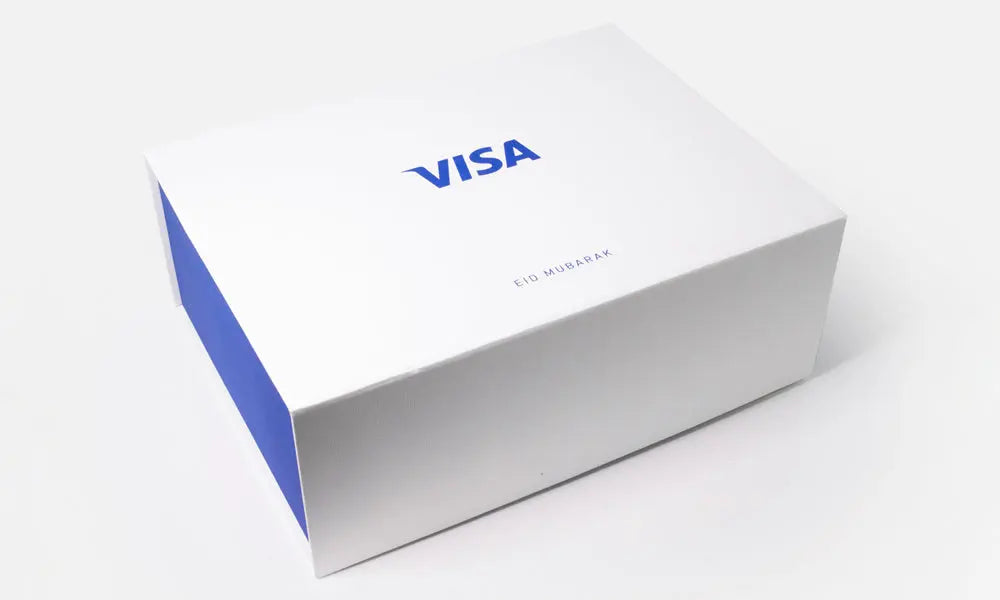 Luxury gift set containing personalised Arabic calligraphy incense burner with bakhur in premium branded gift box.