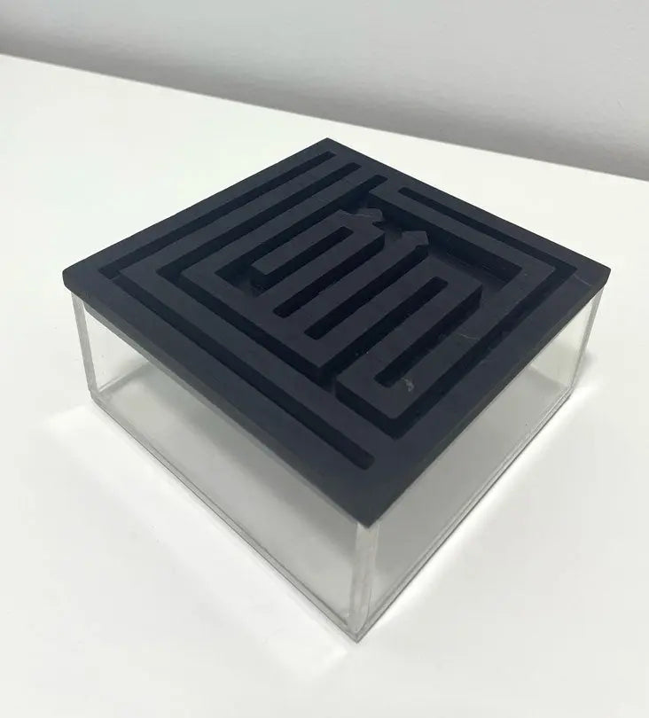 Ghina Acrylic Box (Small) - Sample Kashida Design