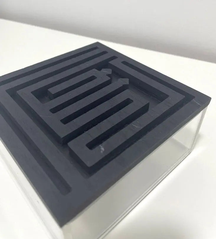 Ghina Acrylic Box (Small) - Sample Kashida Design