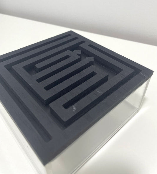 Ghina Acrylic Box (Small) - Sample Kashida Design