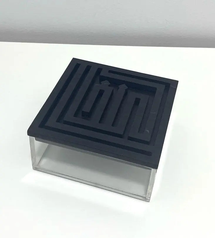 Ghina Acrylic Box (Small) - Sample Kashida Design