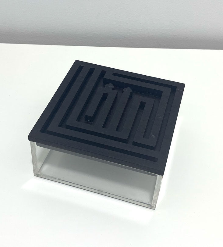 Ghina Acrylic Box (Small) - Sample Kashida Design