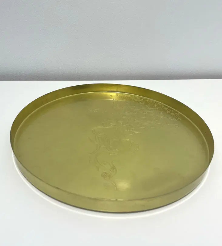 Calligraffiti Brass Tray - Sample Kashida Design