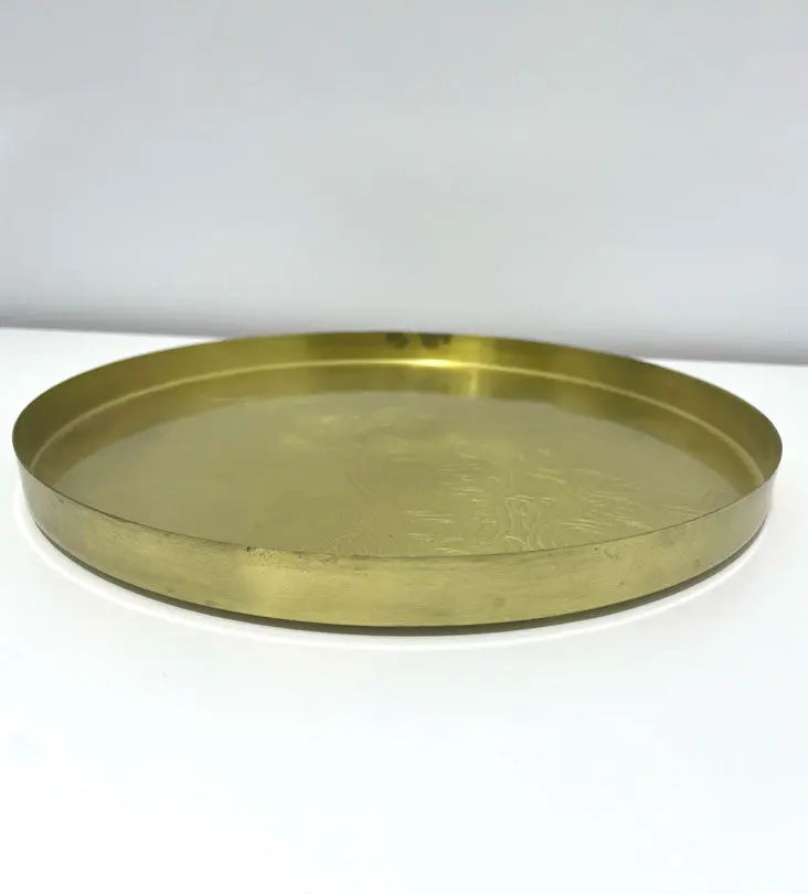 Calligraffiti Brass Tray - Sample Kashida Design