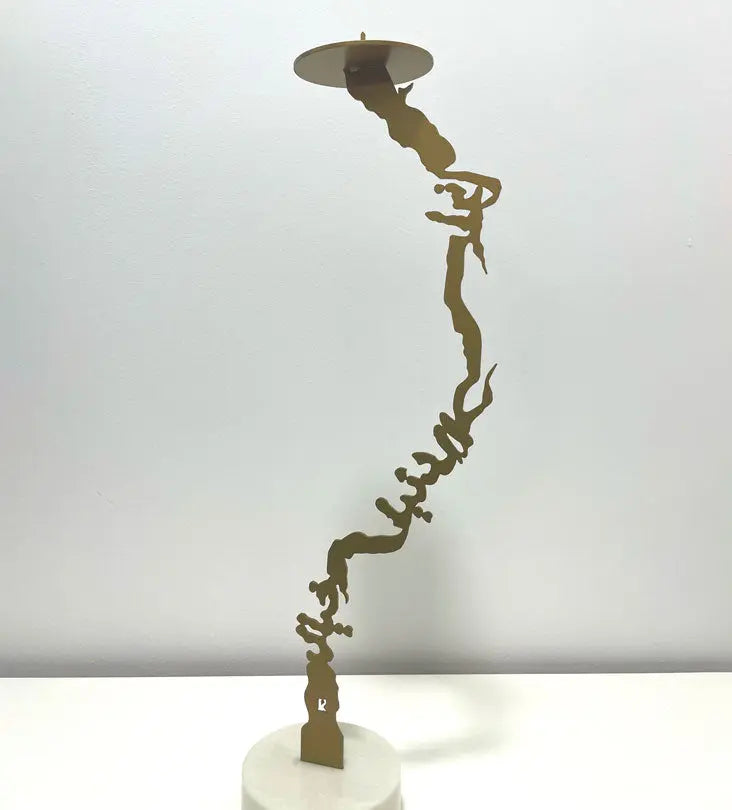 Khayal Candlestick (Regular) - Sample Kashida Design