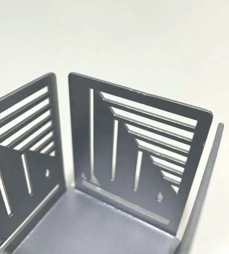 Allah Candle Holder (Small Silver) - Sample Kashida Design