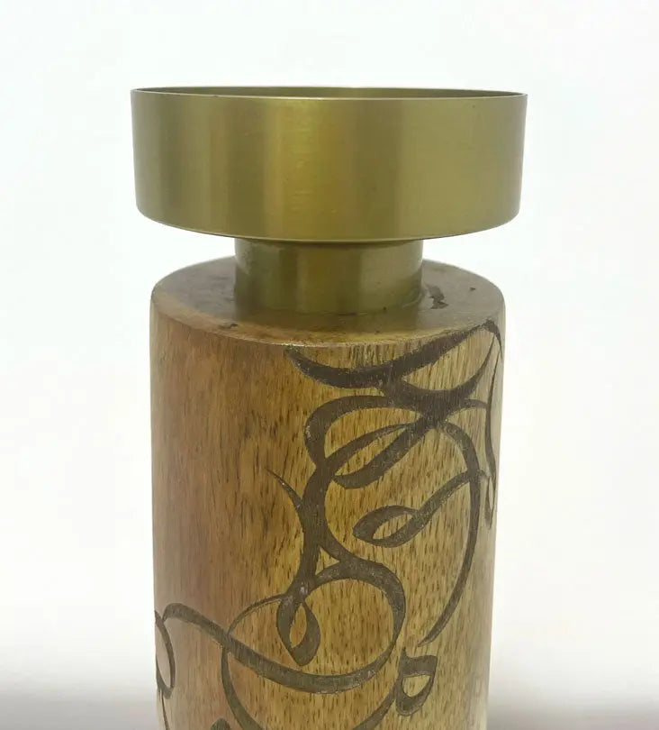 Calligraffiti Pillar Holder (Large) - Sample Kashida Design