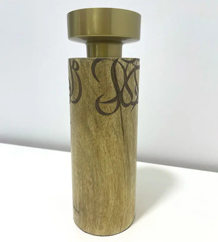 Calligraffiti Pillar Holder (Regular) - Sample Kashida Design