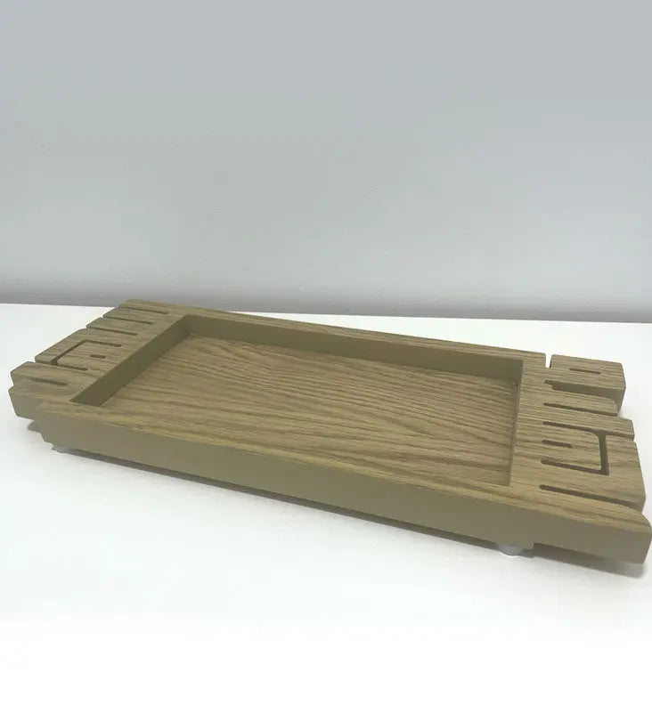 Ahlan w Sahlan Tray (Regular Natural Finish) - Sample Kashida Design