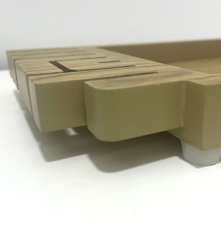 Ahlan w Sahlan Tray (Regular Natural Finish) - Sample Kashida Design