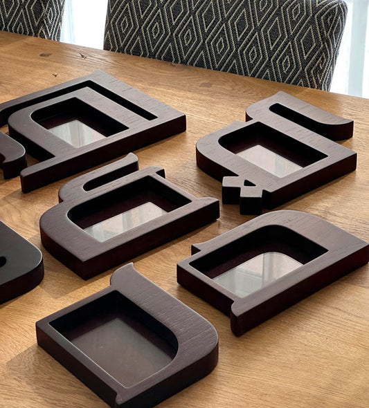 Letter Photo Frames (Set of 2) Kashida Design