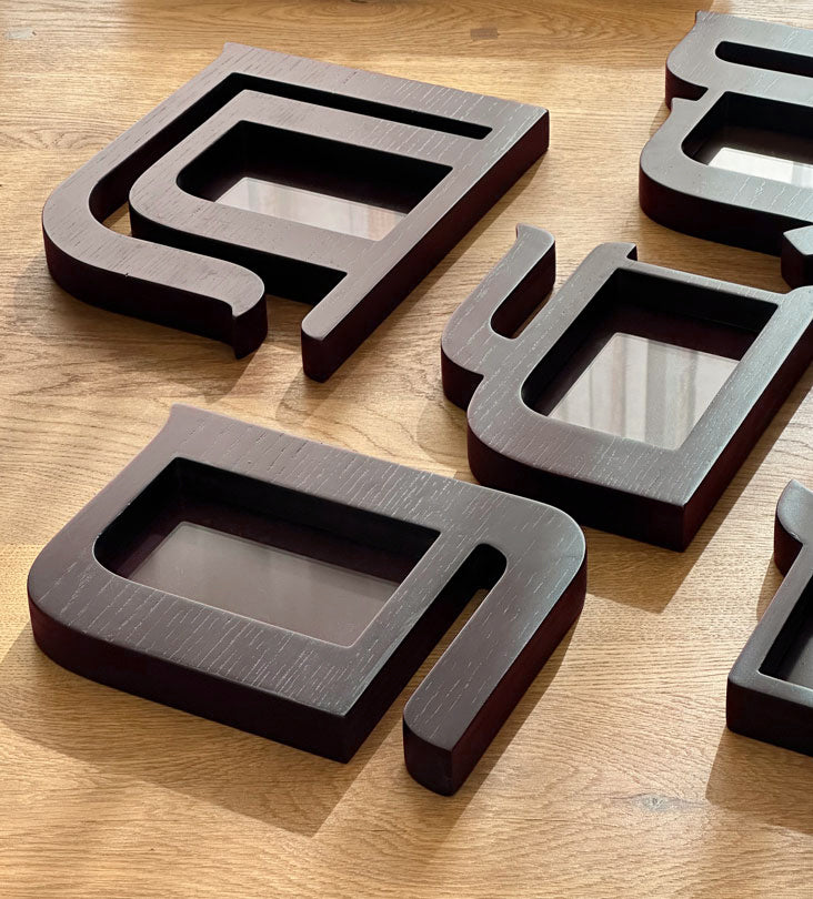 Letter Photo Frames (Set of 2) Kashida Design