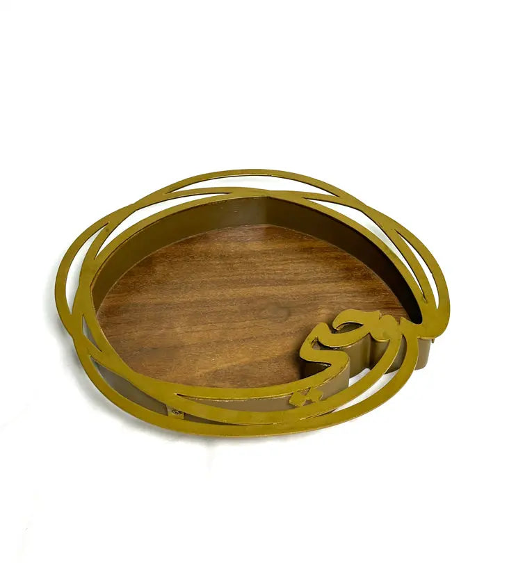 Ruhi Tray (Small) - Sample Kashida Design