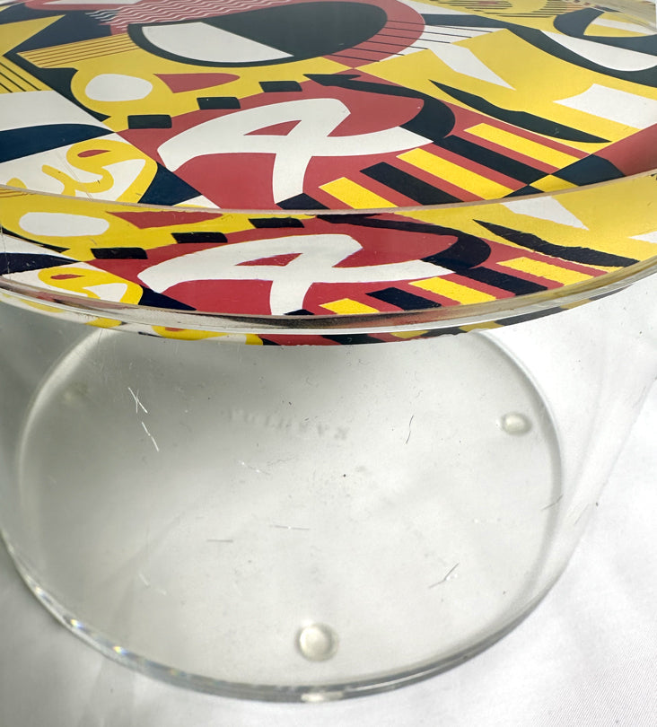 Abstract Round Container (Regular) - Sample Kashida Design