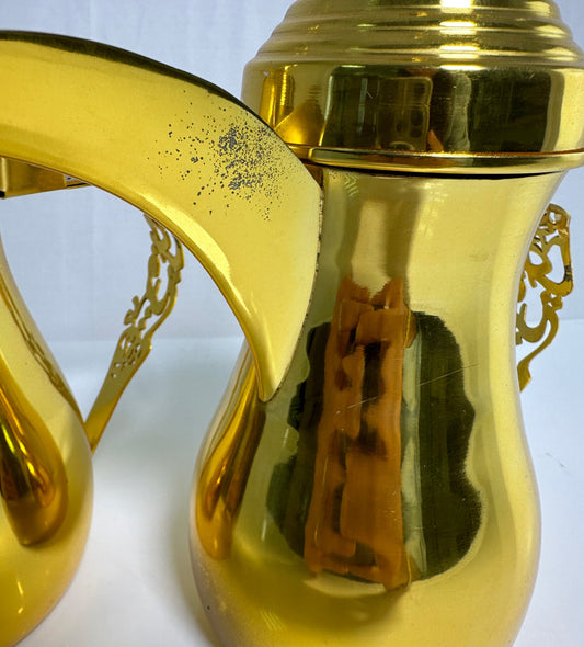 Afiya Dallah (Gold) - Sample Kashida Design