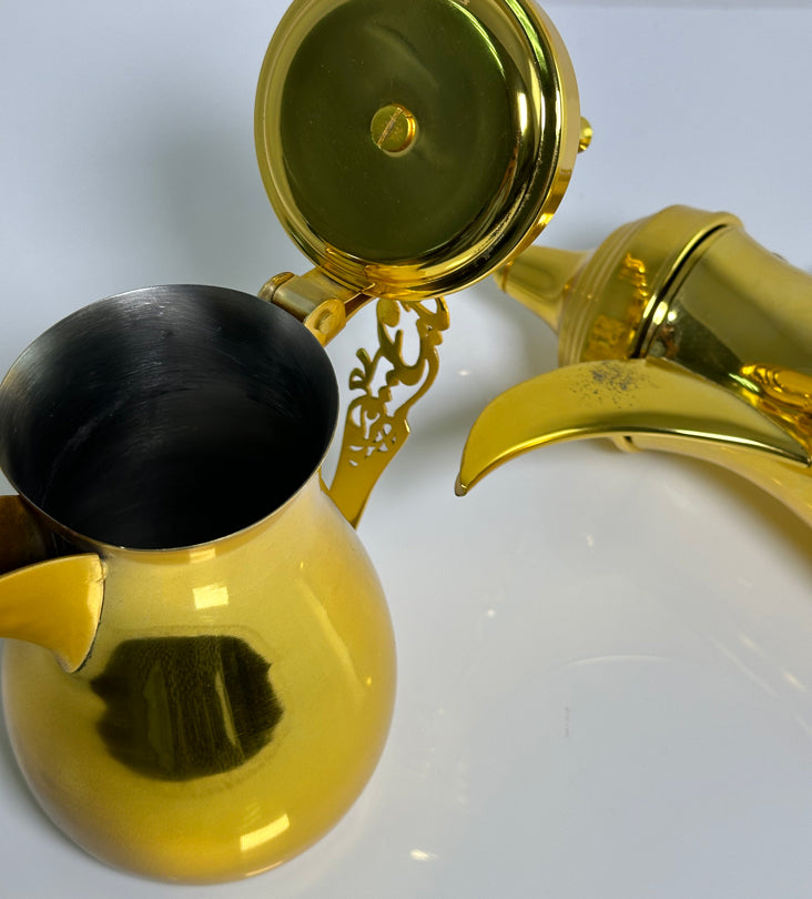 Afiya Dallah (Gold) - Sample Kashida Design