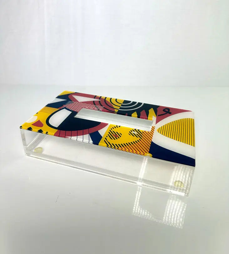 Abstract Tissue Box - Sample Kashida Design