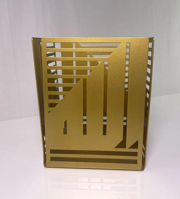 Allah Candle Holder (Large) - Gold - Sample Kashida Design