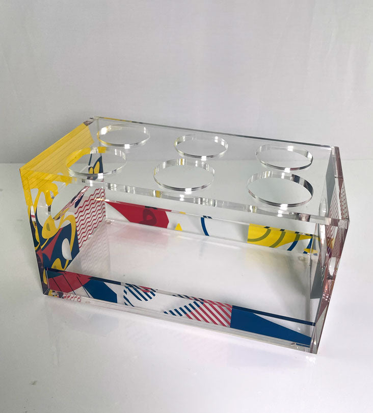 Abstract Arabic Coffee Cup holder - Sample Kashida Design