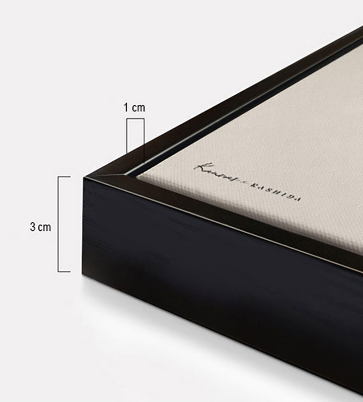 Bauhaus-inspired canvas prints from Kashida featuring modern Arabic typography