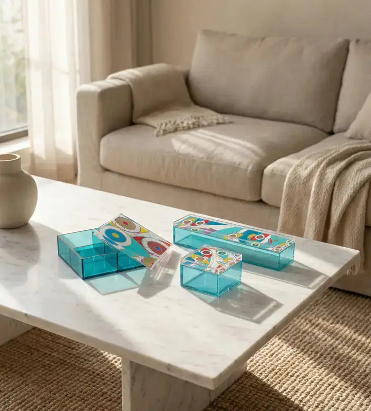 Supernatural Square Box (Regular) Kashida Design