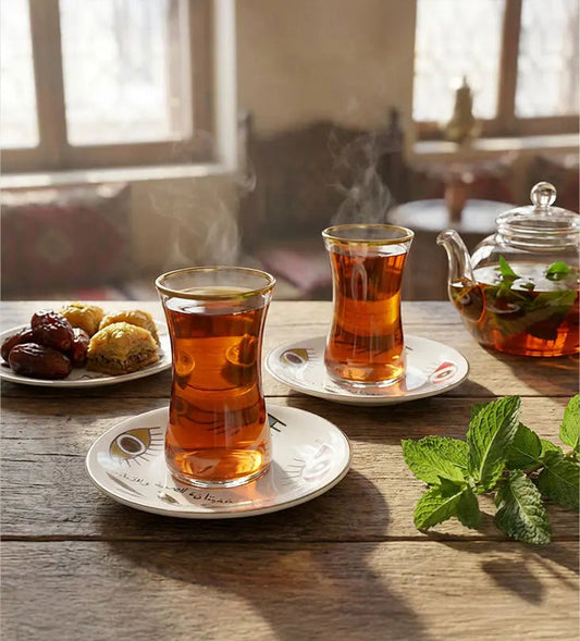 Supernatural Turkish Tea Cup Kashida Design