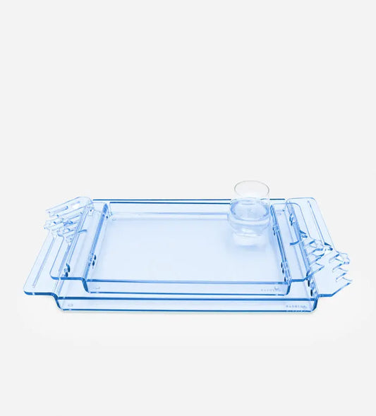 Bayti Jannati Tray (Regular) - Blue Kashida Design