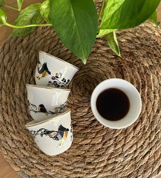 Freedom Arabic Coffee Cup x 6 Kashida Design