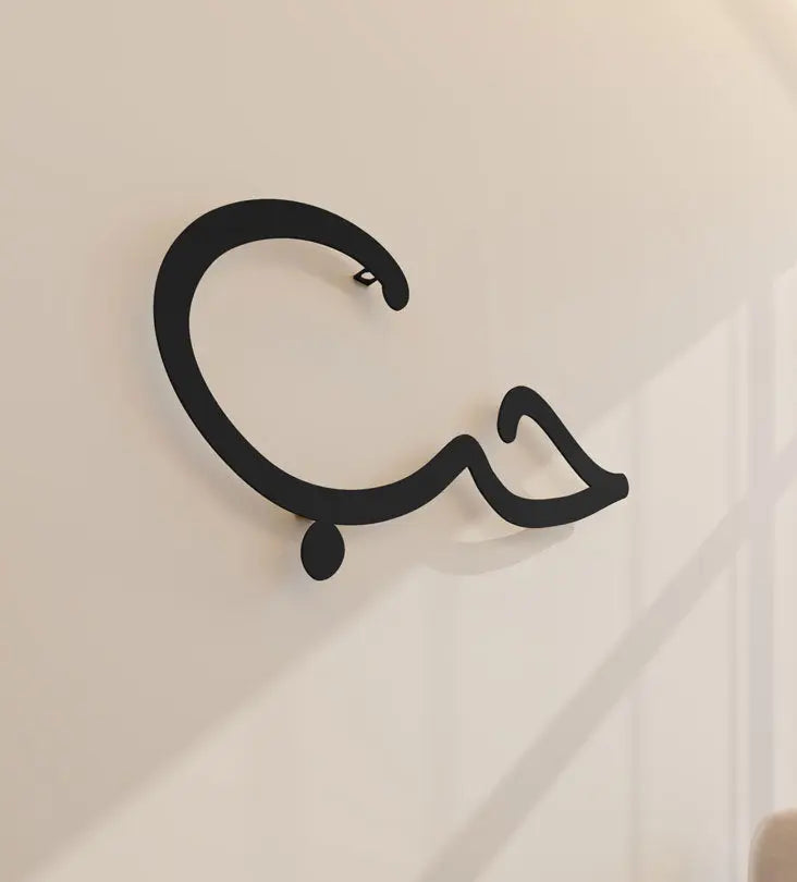 Ultramodern handwritten wall art that says love by Kashida