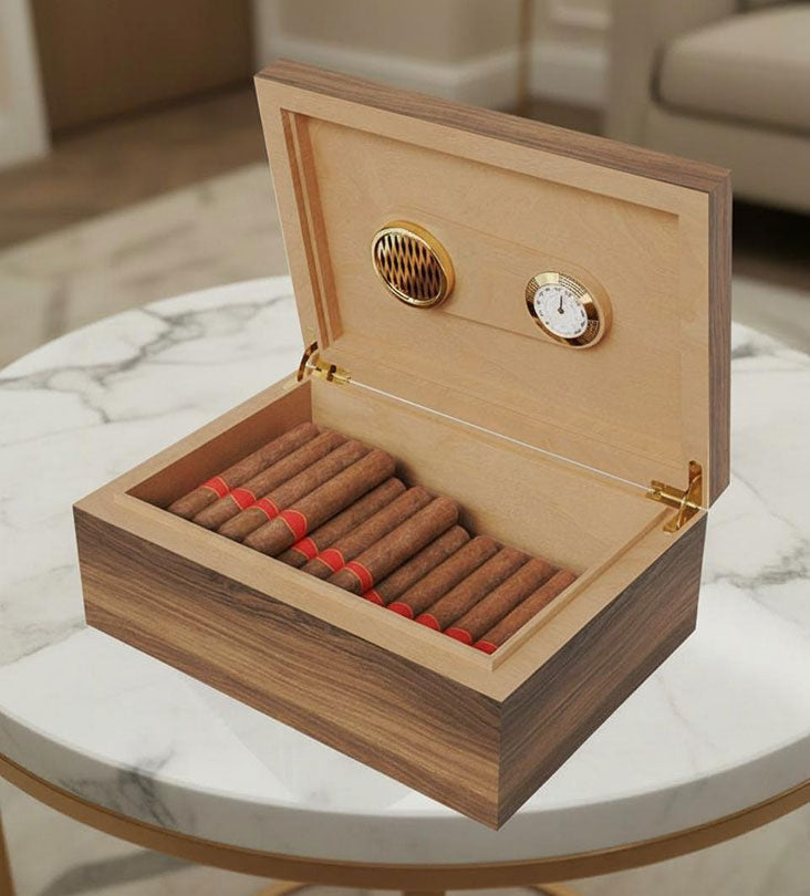 Calligraphy Name Humidor Kashida Design