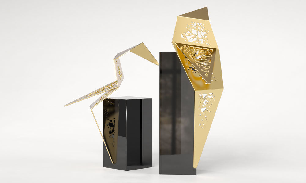 Luxury Falcon Sculptures Kashida Design