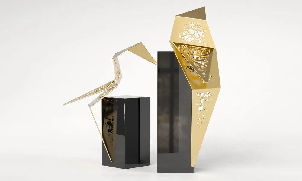 Luxury Falcon Sculptures Kashida Design