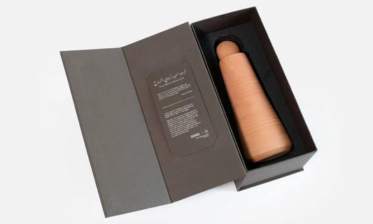 Clay Water Jug Kashida Design