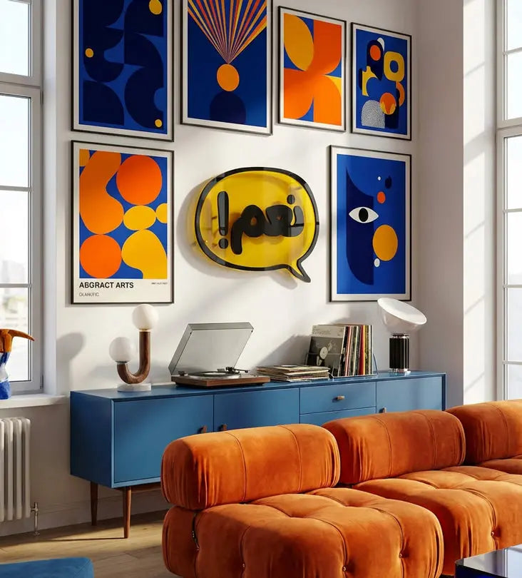 Speech Bubble Wall Art "Naam!" Kashida Design