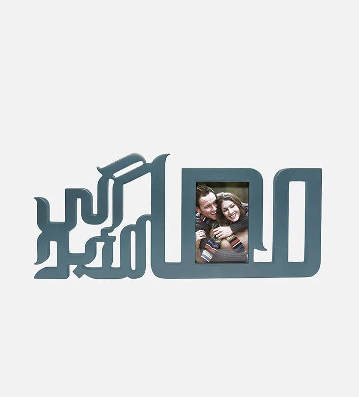 Ma'an Photo Frame (Blue grey) - Sample Kashida Design