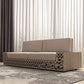 Luxury sofa with Arabic calligraphy and arabesque pattern in American walnut wood