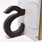 Personalized Arabic calligraphy wooden letter bookends 