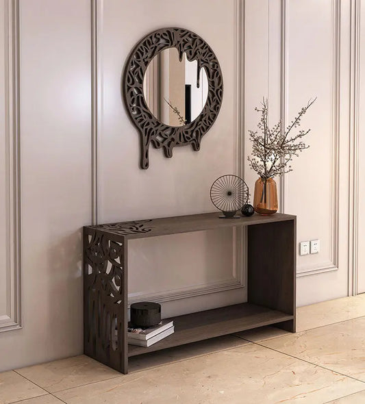 Melting effect contemporary entrance console in Arabic calligraphy