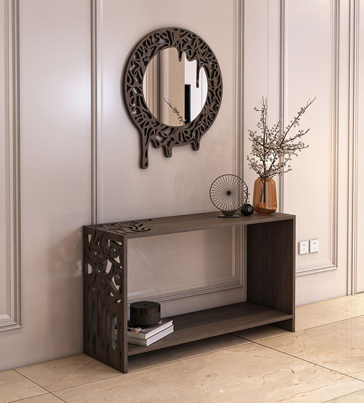 Melting effect contemporary entrance console in Arabic calligraphy