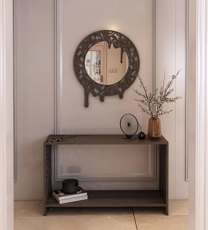 Melting effect contemporary entrance console in Arabic calligraphy