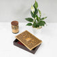 Arabic calligraphy wooden box for quran mushaf storing