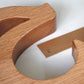 Personalized Arabic calligraphy wooden letter bookends 
