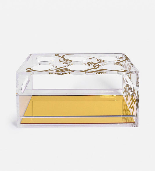 Arabic coffee cup holder and serveware by Kashida Design