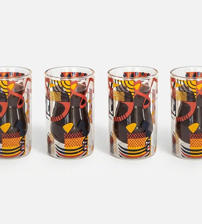 أكواب من الزجاج المزدوج من مجموعة التجريدية - عدد ٤