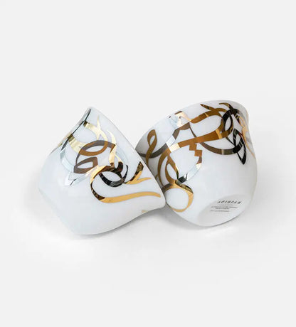 Calligraffiti Arabic Coffee Cup‏ x 2 Kashida Design