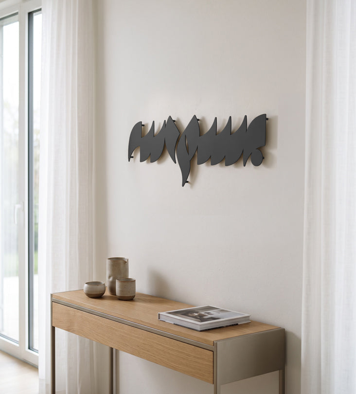 Bismillah Abstract Wall Art Kashida Design
