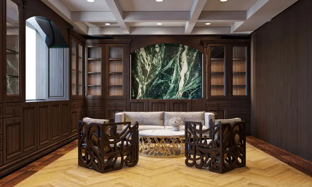 High-end bespoke furniture for Dubai Jumeirah villa designed by Kashida